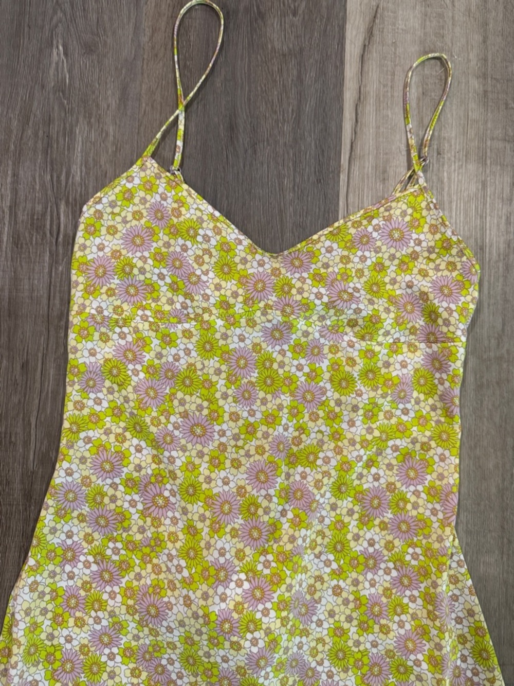Zara Floral Maxi Slip Dress in Yellow and Pink - Picture 8 of 9